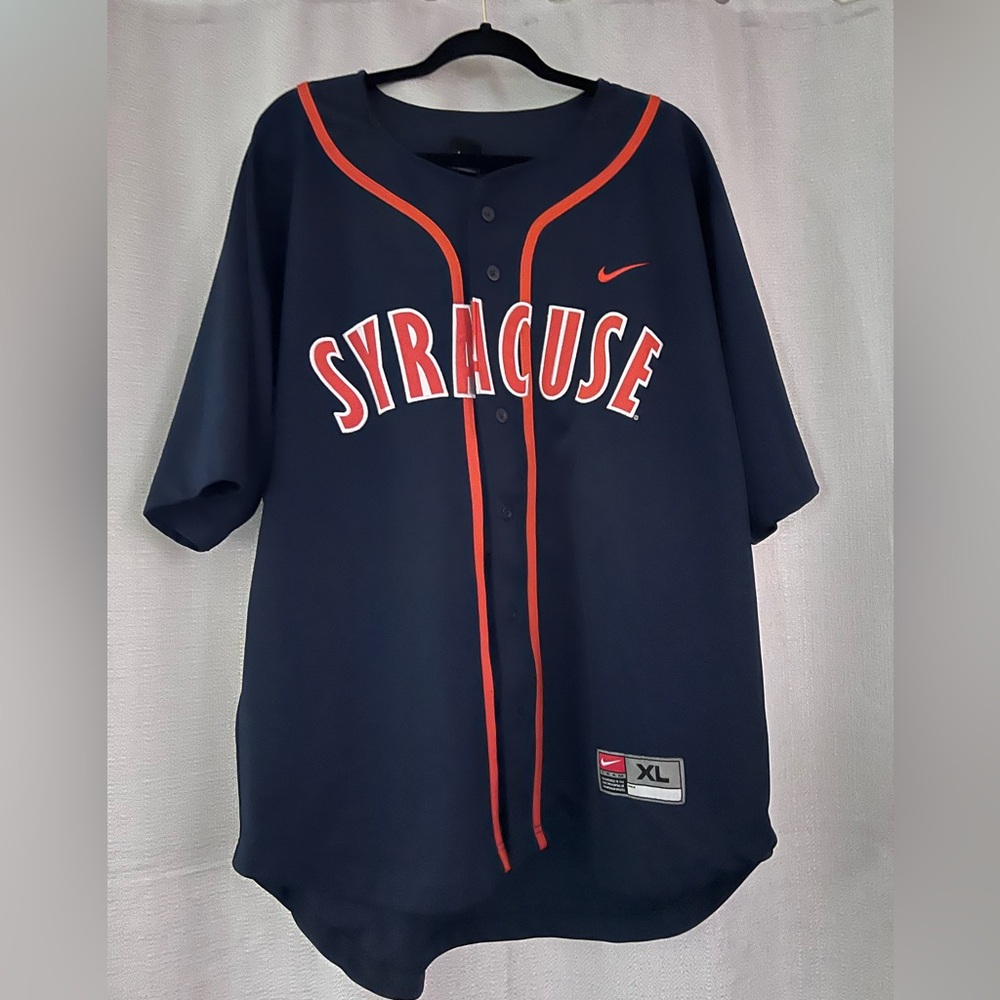 NIKE SYRACUSE baseball jersey stitched adult xtra large